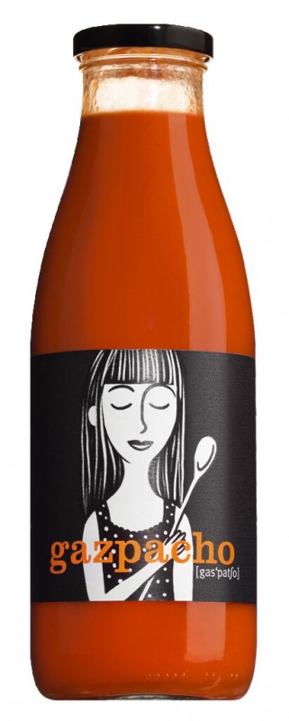 Gazpacho, sup tomato sejuk Sepanyol, La Cocina de Lola - 720ml - Botol