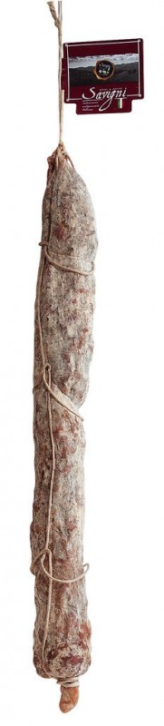 Salame Montanaro biologiso, salami gunung, organik, Savigni - sekitar 450 gram - kg