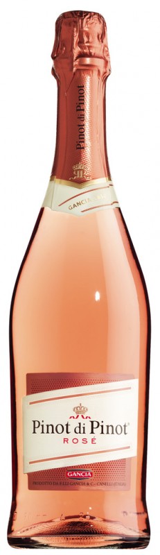 Pinot di Pinot Spumante Rose Brut, espumante rose, metodo Charmat, Gancia Spumanti - 0,75 litros - Garrafa