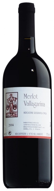 Tinto, aco, Merlot IGT Vallagarina, Spagnolli - 1,0L - Garrafa