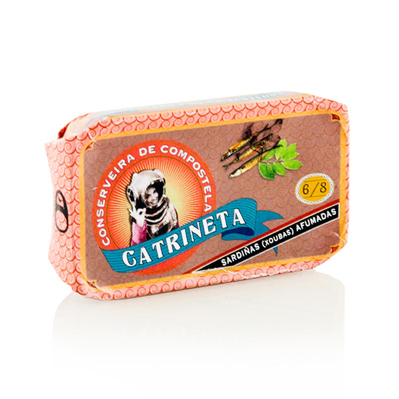 Sardinhas, inteiras, fumadas, Catrineta - 81g - pode