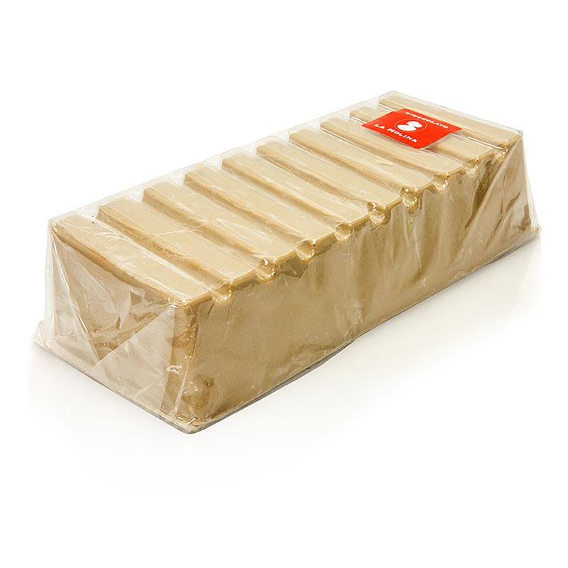 Choklad Gianduja Nougat, vit, La Molina - 1 kg - folie