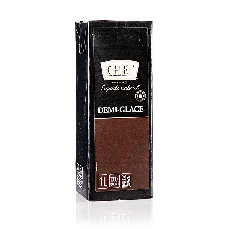 CHEF Premium - Demi Glace, nestemainen, valmis ruoanlaittoon - 1 litra - PE-pullo