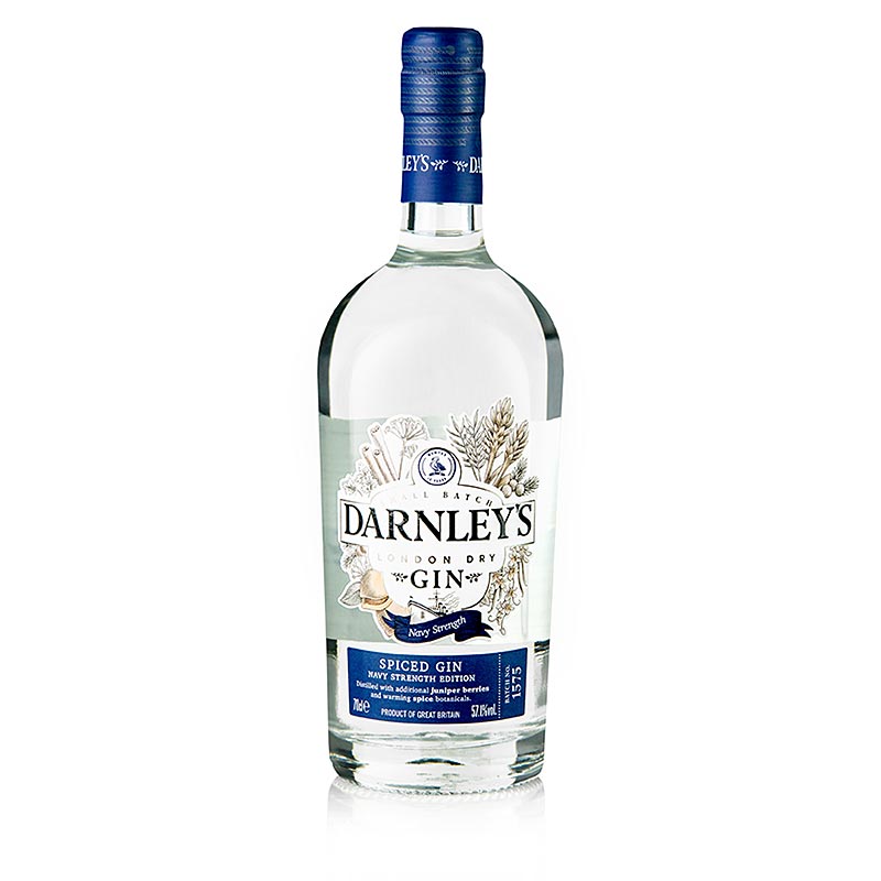 Gin Berempah Darnley, Kekuatan Tentera Laut, 57.1% vol. - 700ml - Botol