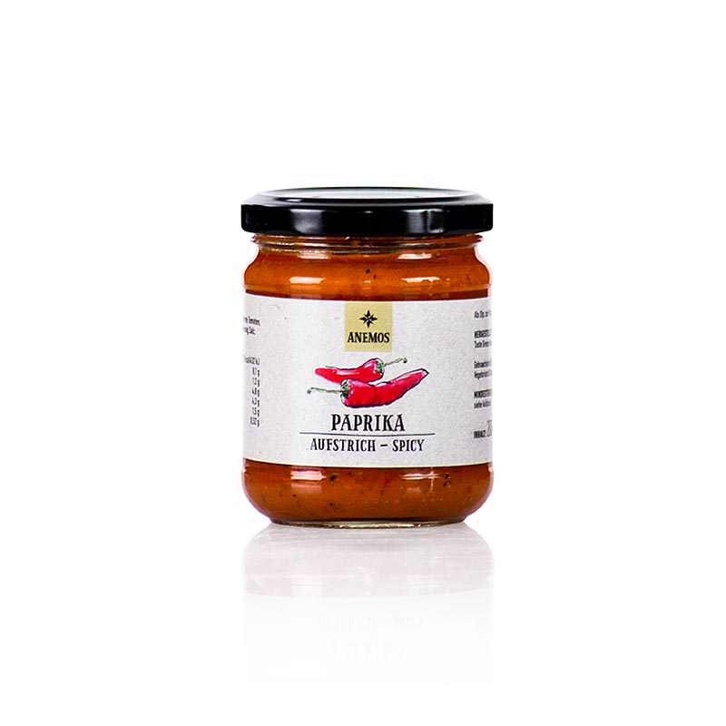 Tapenade de pimenta vermelha ANEMOS (picante) - 200g - Vidro