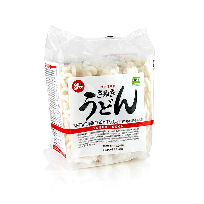 Fideos udon - fideos de trigo, ligeros, ovalados - 1,15 kg, 5 x 230 g - bolsa