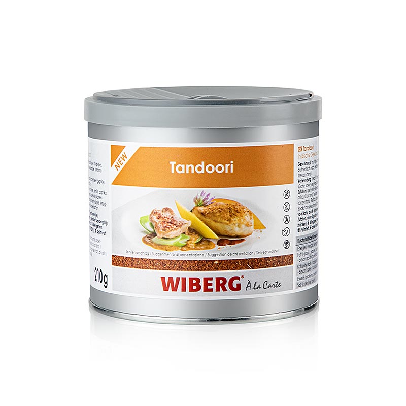 Wiberg Tandoori, intialaistyylinen mausteseos - 210g - Aromilaatikko