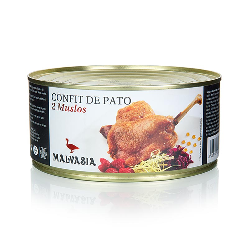 Muslos de pato confitados, 2 patas, Malvasia - 800g - poder