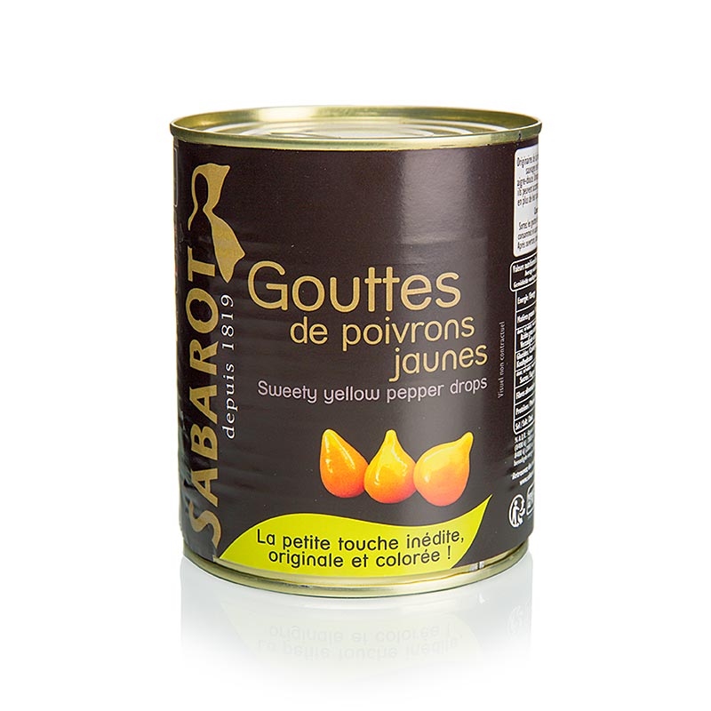 Paprikudropar, gulir, Sweety dropar, Gouttes de Poivron - 793g - dos