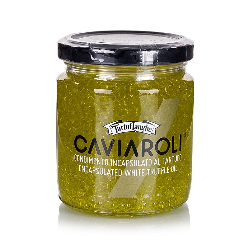 Caviar Trufado TARTUFLANGHE - Perlage di Tartufo, com aroma de trufa branca - 200g - Vidro