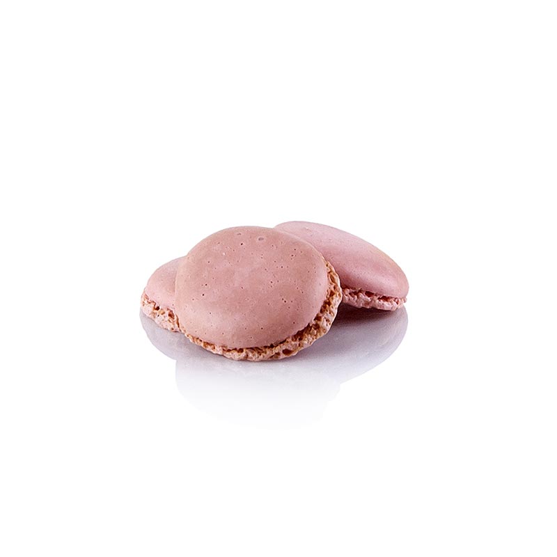 Macarons bleikar, mondlumarengshelmingar, til fyllingar, Ø 3,5cm - 921g, 384 stykki - Pappi