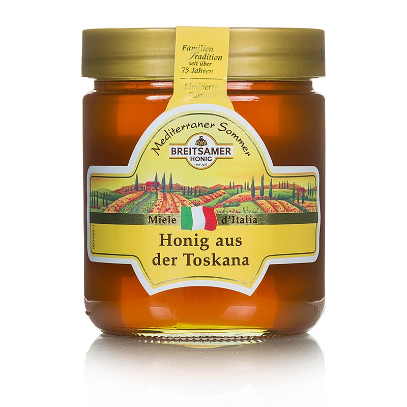 Sprid honung medelhavssommar, Toscana - 500 g - Glas