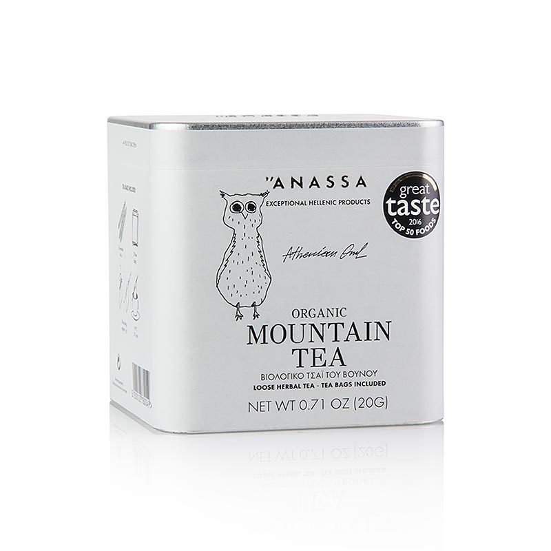 ANASSA OEkologisk Mountain Tea, loes med 20 poser, OEKOLOGISK - 20 g - pakke