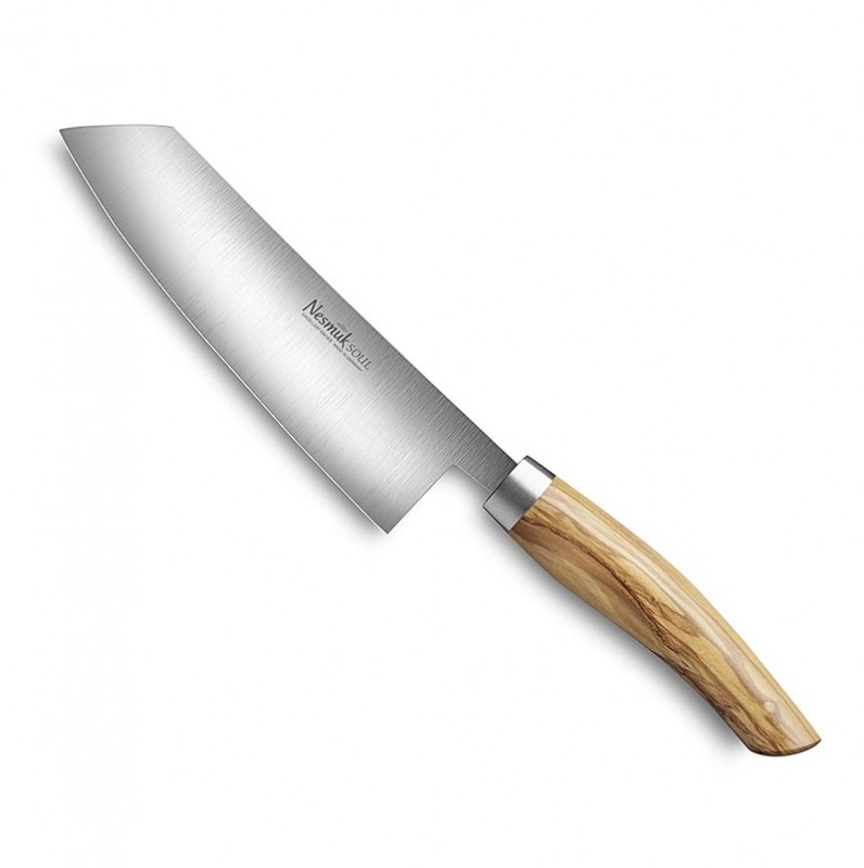 Nesmuk Soul kockkniv, 140mm, olivtraskaft - 1 del - lada