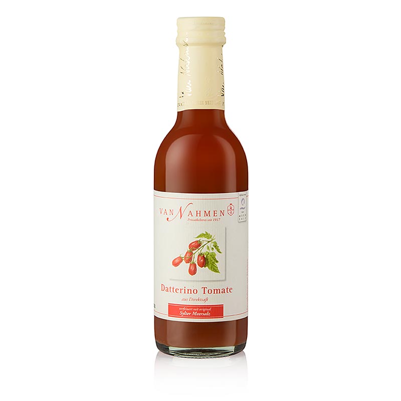 van Nahmen - Succo di pomodoro Datterino, 100% succo diretto - 250 ml - Bottiglia