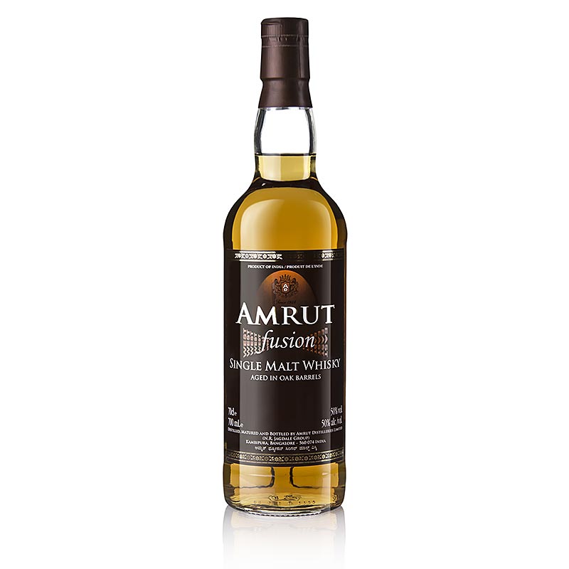 Whisky Single Malt Amrut Fusion Indiano, 50% vol., India - 700ml - Bottiglia