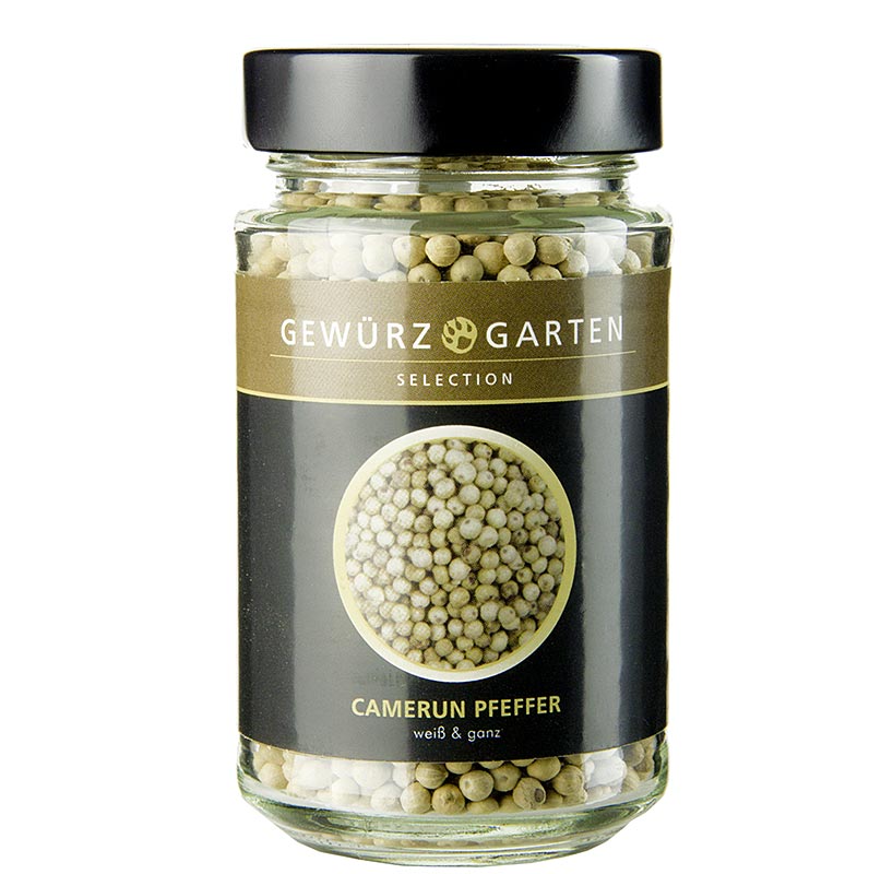 Spice Garden Pebre del Camerun, blanc, sencer - 150 g - Vidre