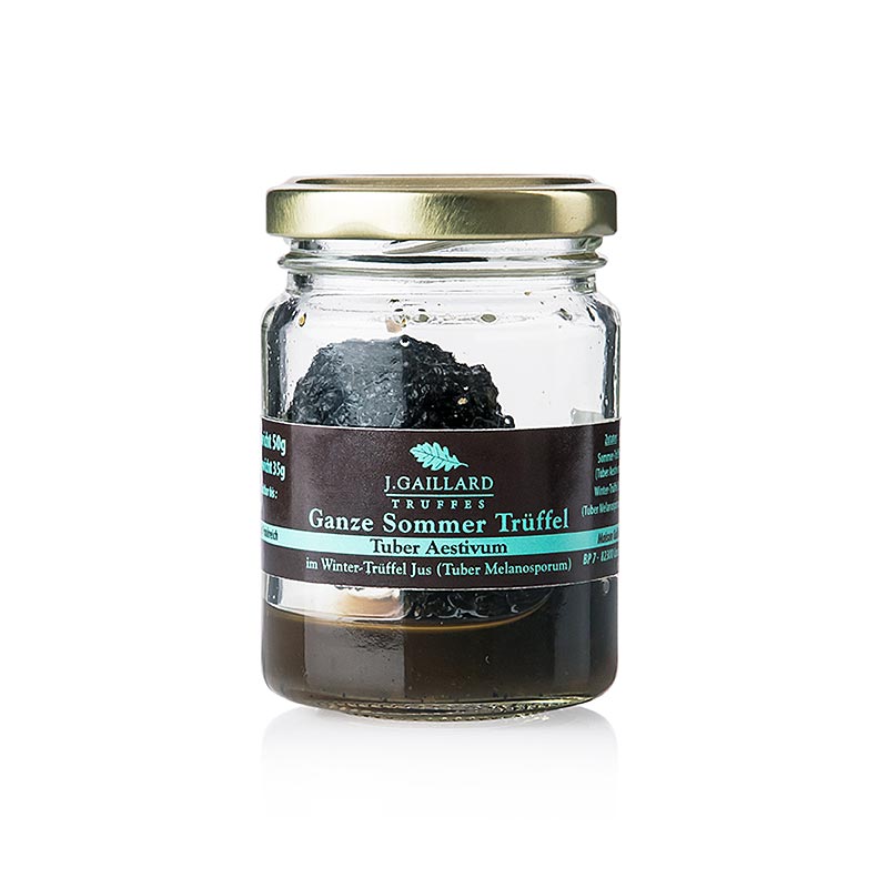 Truffle musim panas, truffle keseluruhan, dalam jus truffle musim sejuk, Gaillard - 50g - kaca