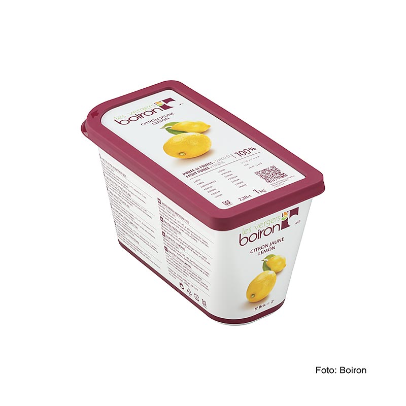 Purea di Boiron - limone, frutti di Sicilia, non zuccherata - 1 kg - Guscio in PE