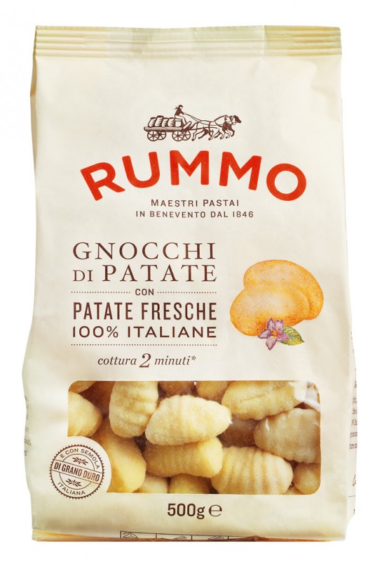 Gnocchi di patate, kartoflubollur, rummo - 500g - pakka