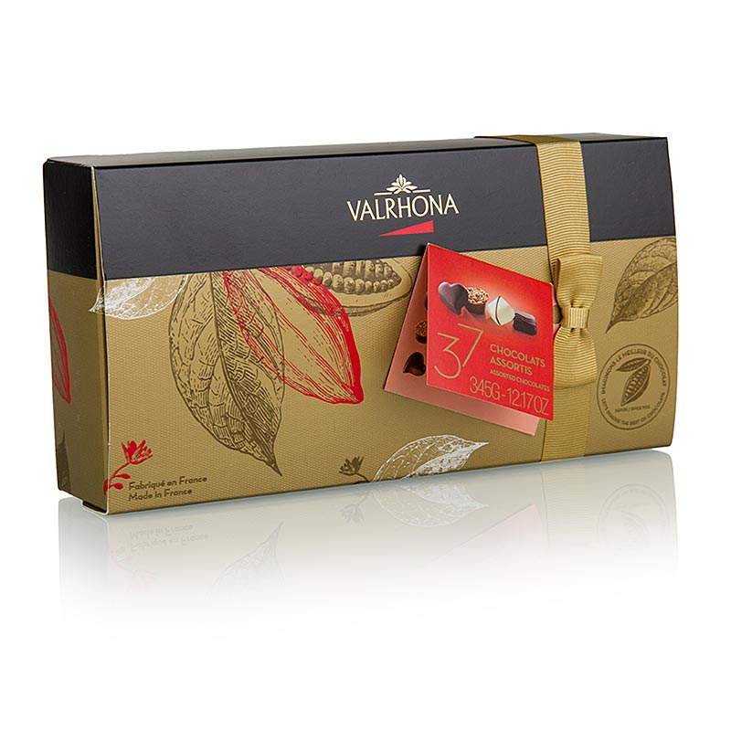 Linea Valrhona Ballotin, pregiata miscela pralinata - 345 g, 37 pezzi - scatola