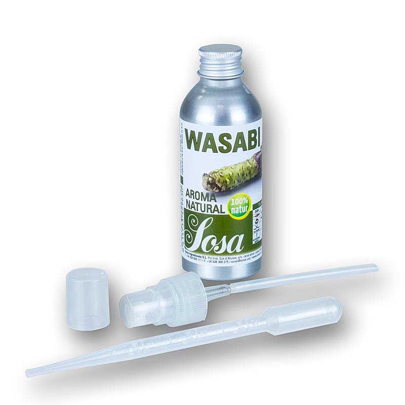 Aroma Wasabi Alami Sosa Cair 1kg Botol Aluminium