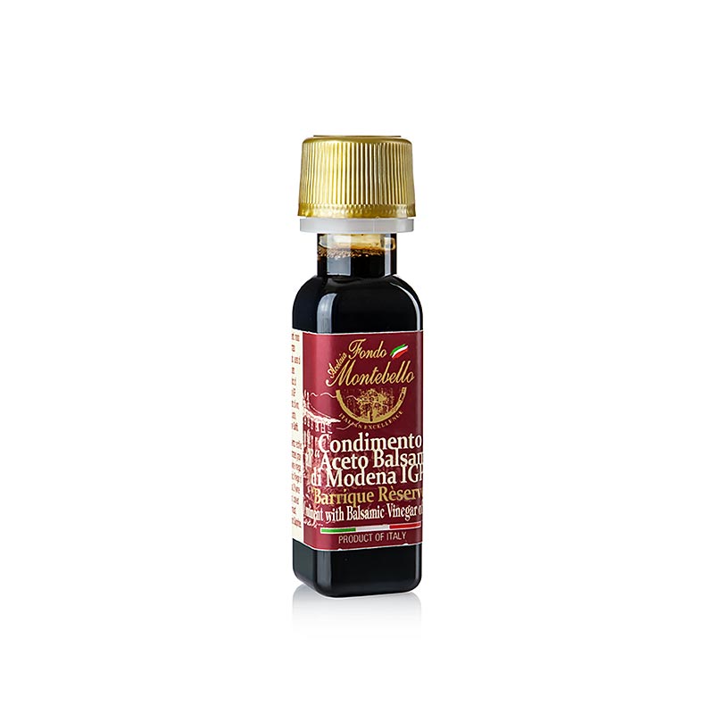 Condimento Balsamico, Bello, Fondo Montebello - 20ml - PE flaska