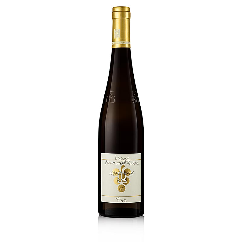 2018 Ganz Horn Riesling GG, kuiva, 13 tilavuusprosenttia, viinikoynnospuu, luomu - 750 ml - Pullo