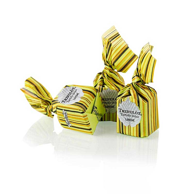 Mini praline al tartufo di Tartuflanghe Dolce d`Alba, limone, circa 7 g, verde - 200 g - borsa