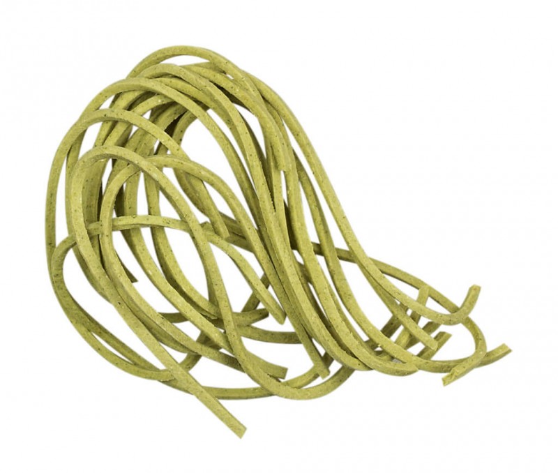 Taglierini verdi, organico, macarrao feito de semola de trigo duro com espinafre, organico, Pasta di Liguria - 500g - pacote