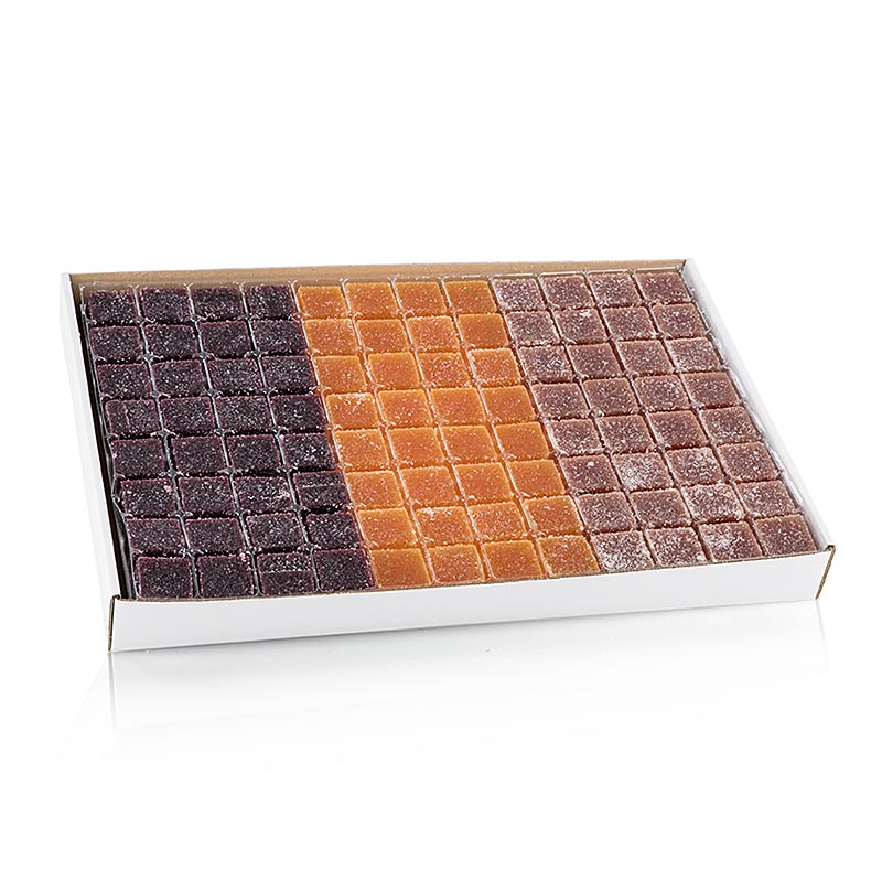 Valrhona Pate de Fruits, 6 tipos de jaleas de frutas - 1,8 kg, 192 piezas - Cartulina