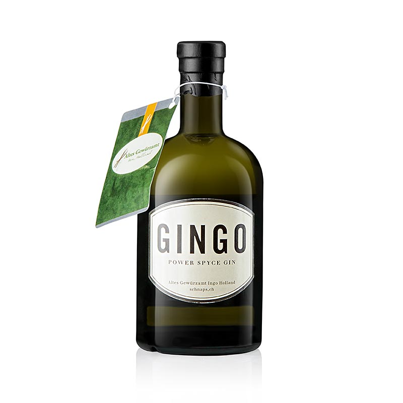 Gingo Power Spyce Gin, 43 tilavuusprosenttia, Altes Gewurzamt, Ingo Holland - 500 ml - Pullo