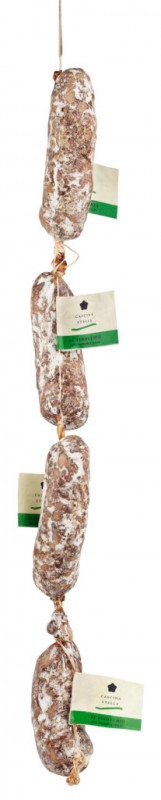 Salame fresco al finocchio, piccolo, salame al finocchio, Cascina Stella - circa 250 gr - kg