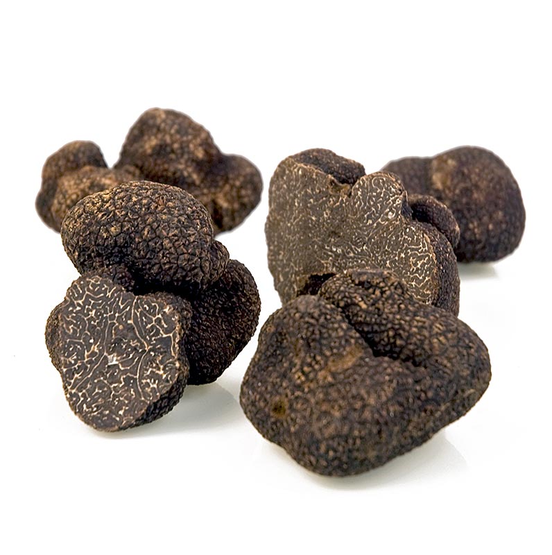 Trøffel Winter-Edeltrüffel - Knolde melanosporum 1. valg, frisk, fra Australien, knolde fra ca. 30g, tilgængelig fra juni til august (daglig pris) - pr. gram - -