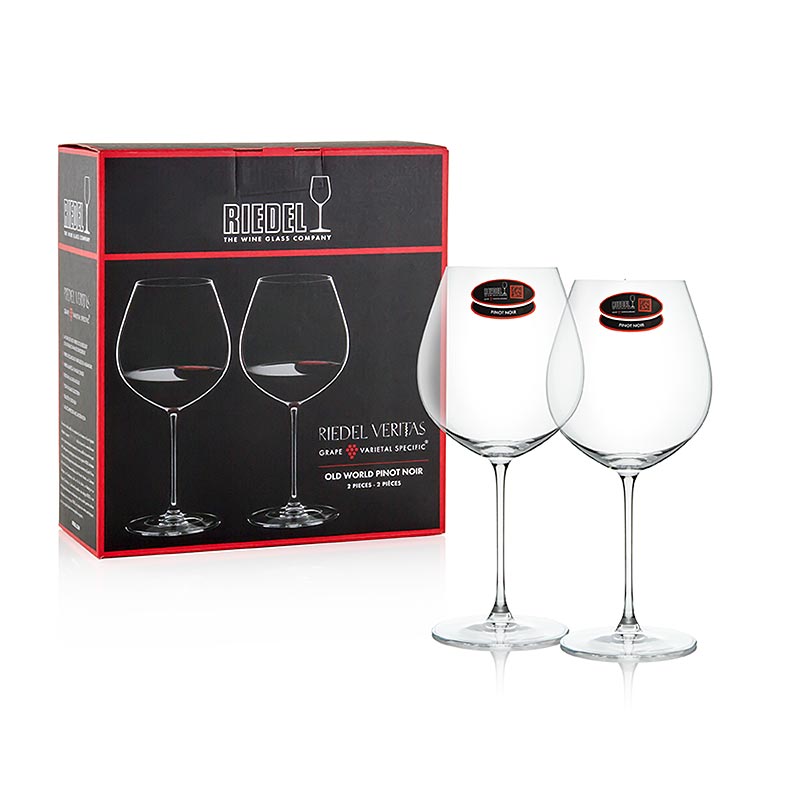 Riedel Veritas Glass - Old World Pinot Noir (6449 / 07), ne nje kuti dhurate - 2 cope - Karton