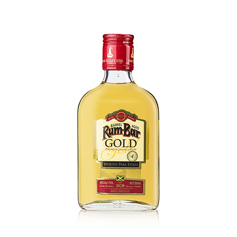 Worthy Park Rum Bar Gold 40% vol., Jamaica - 200ml - Garrafa