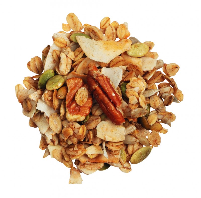 No. 5 Pecan Almond Granola, organico, muesli crocante com nozes e amendoas, organico, I Just Love Breakfast - 250 g - pacote