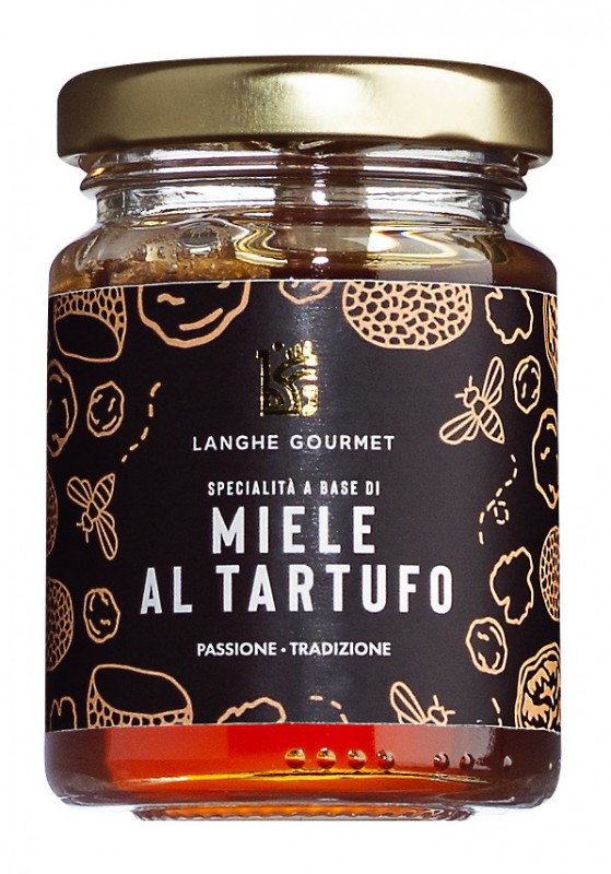 Miele al tartufo, madu dengan truffle musim panas, Langhe Gourmet - 110g - kaca