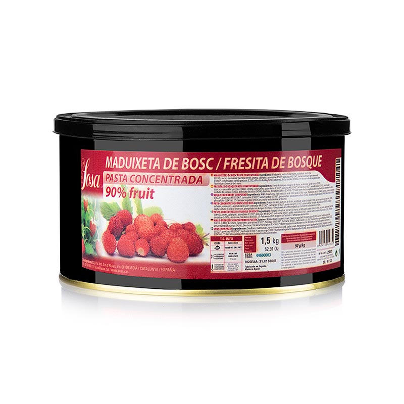 Pasta de morango silvestre SOSA (37278) - 1,5 kg - pode