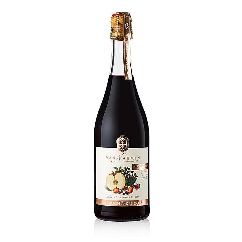 Van Nahmen apple-blabar-korsbar frukt secco, alkoholfri - 750 ml - Flaska