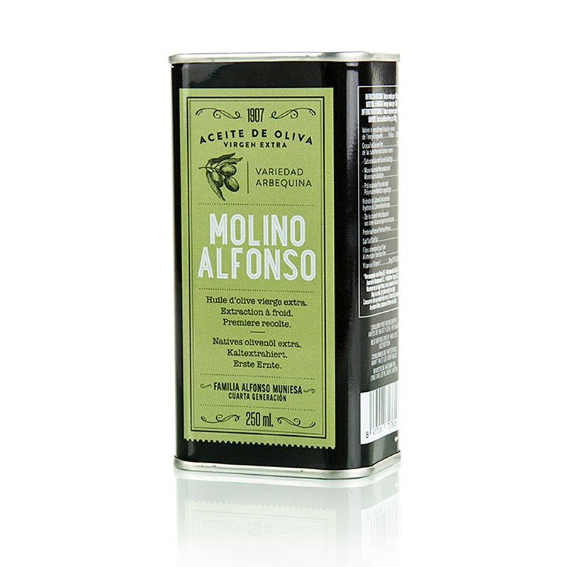 Extra virgin olifuolia, Molino Alfonso, Arbequina, Spani - 250ml - dos