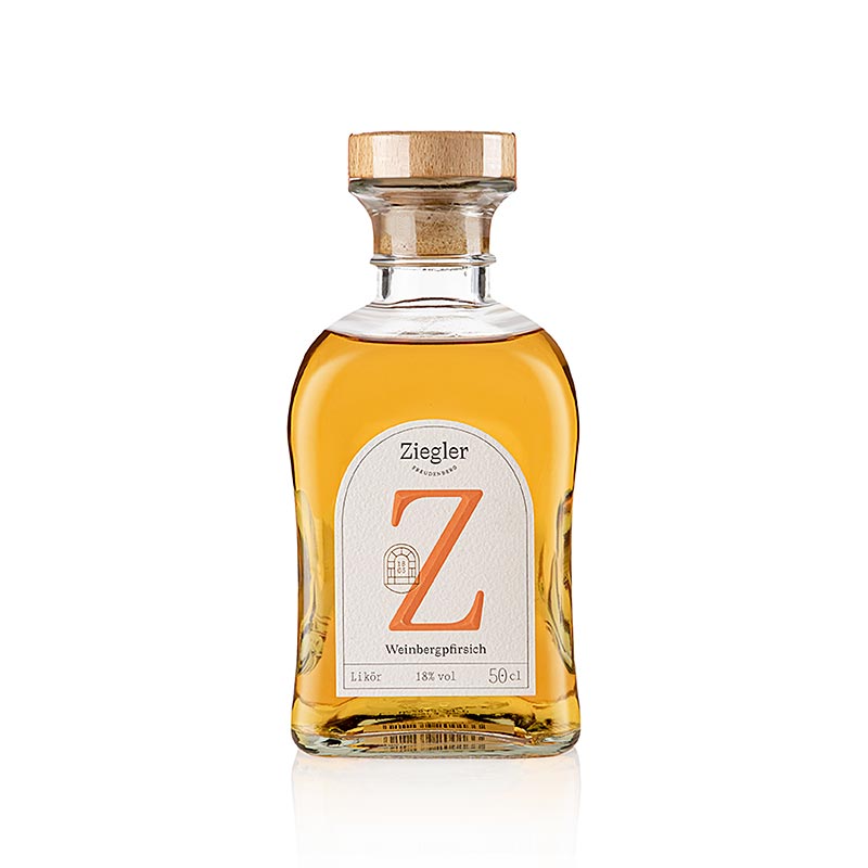 Ziegler liquore alla pesca di vigna 18% vol 0,5 l - 500 ml - Bottiglia