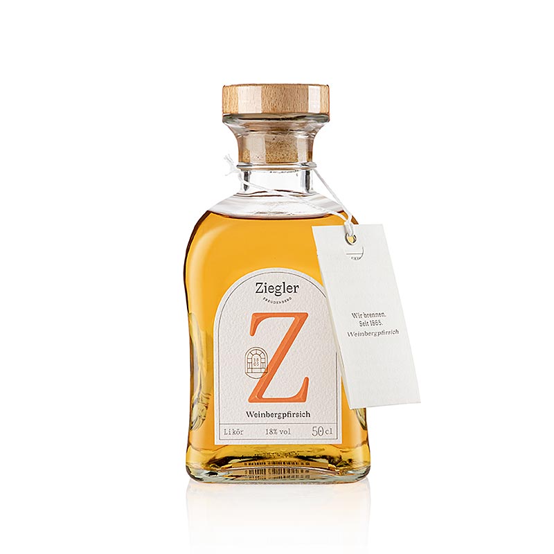 Ziegler liquore alla pesca di vigna 18% vol 0,5 l - 500 ml - Bottiglia