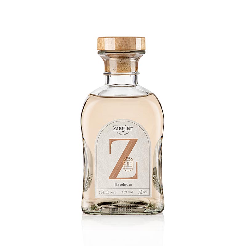 Ziegler Hazelnut Spirit Brandy 43% Vol. 0,5 l - 500ml - Garrafa