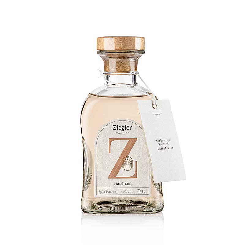 Ziegler Hazelnut Spirit Brandy 43% Vol. 0,5 l - 500ml - Garrafa