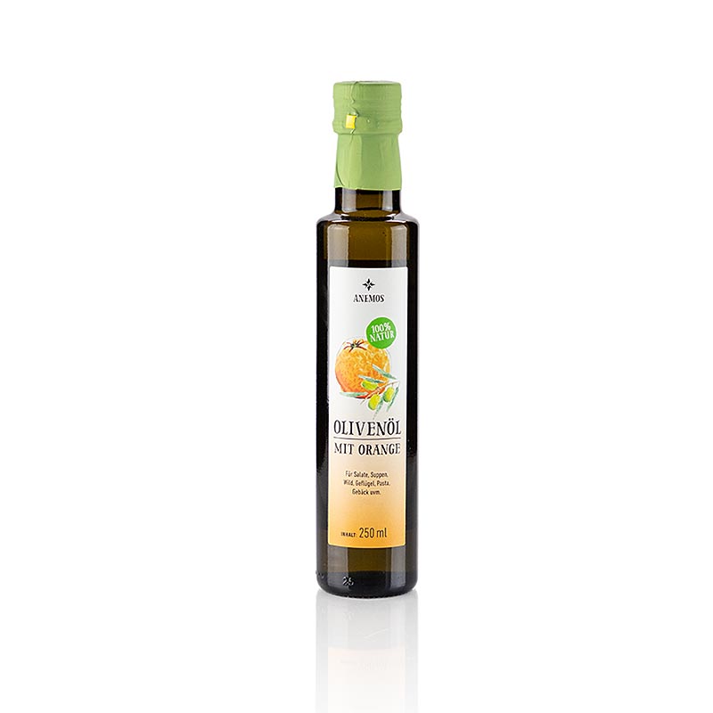 ANEMOS olio d`oliva all`arancia - 250 ml - Bottiglia