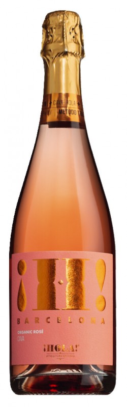 ¡Ah! Brut Rose, Ecologico, Vino Espumoso, Ecologico, Marcas de Barcelona - 0,75 litros - Botella