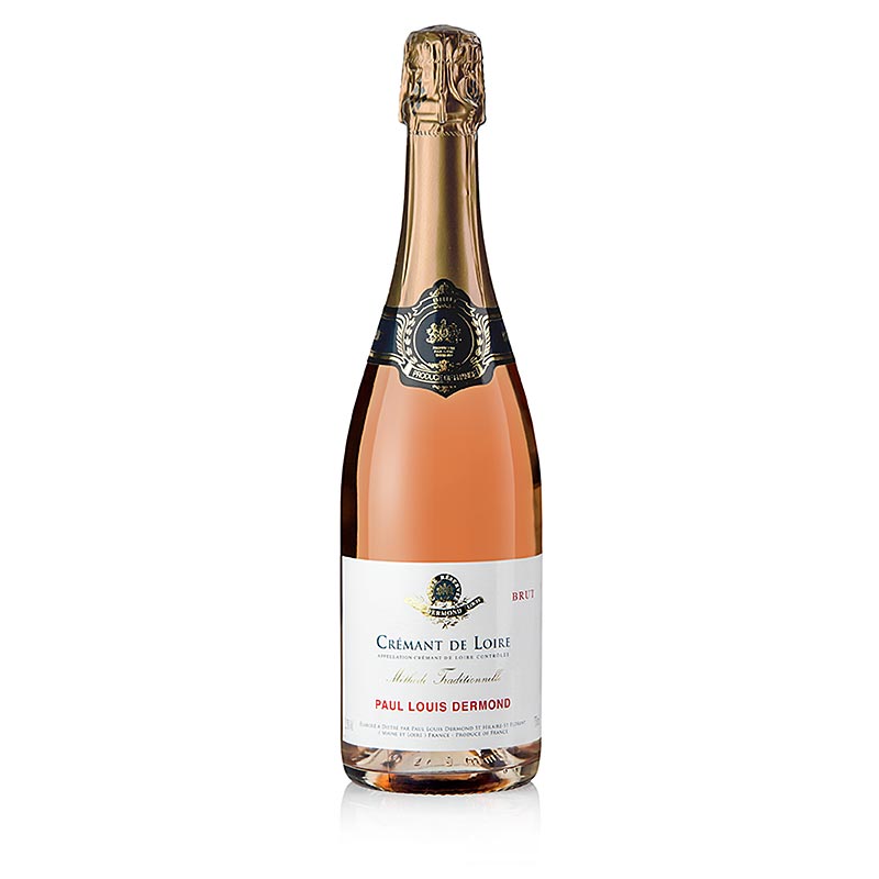 Paul Louis Dermond Cremant de Loire, brut, ros, mousserande vin Loire, 12,5% vol. - 750 ml - Flaska