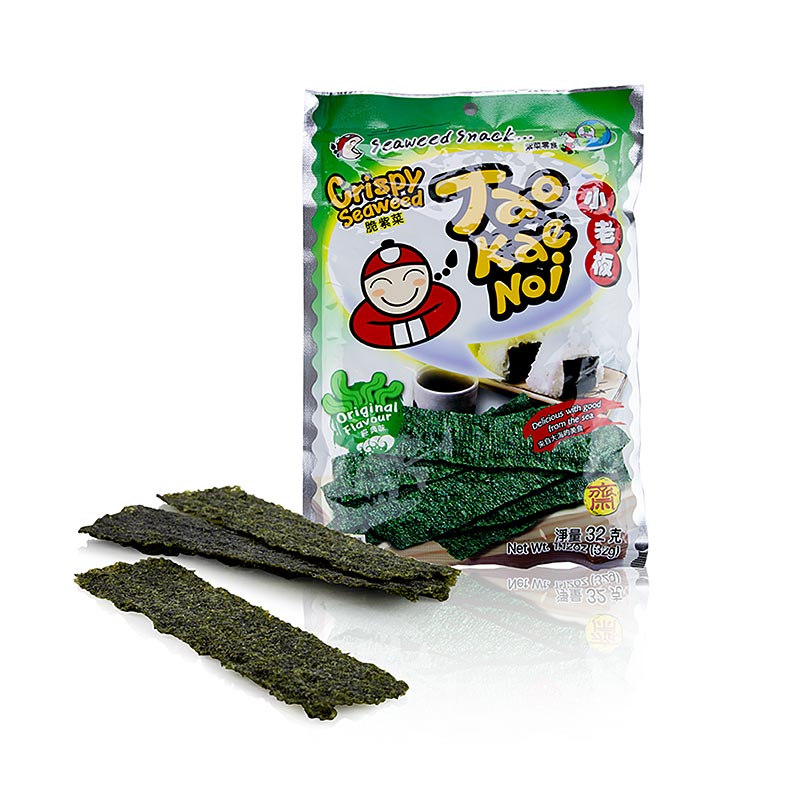 Taokaenoi Crispy Seaweed Original, merilevalastut - 32 g - laukku