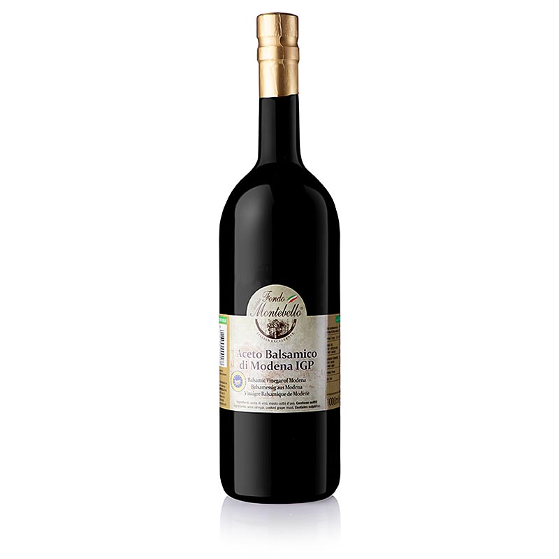 Aceto Balsamico di Modena PGI, ASR5(J8), mindre soet, Fondo Montebello - 1 liter - Flaske